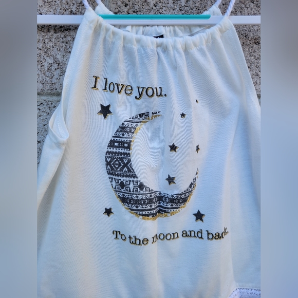 Ransom Girl Cute Moon Saying Top - Picture 2 of 4